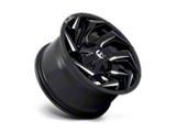 Fuel Wheels Reaction Gloss Black Milled Wheel; 17x9; -12mm Offset (18-26 Jeep Wrangler JL)