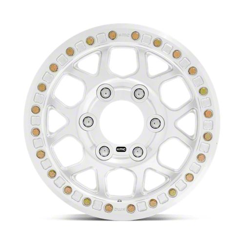 KMC Jeep Wrangler Mesa Forged Beadlock Raw Machined Wheel; 17x9