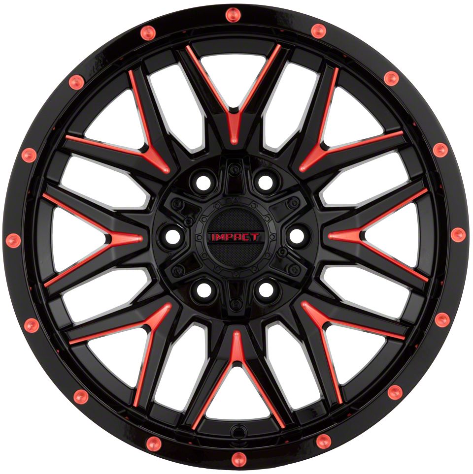 offページ③ Impact Wheels Jeep Grand Cherokee 819 Gloss Black and Red Milled