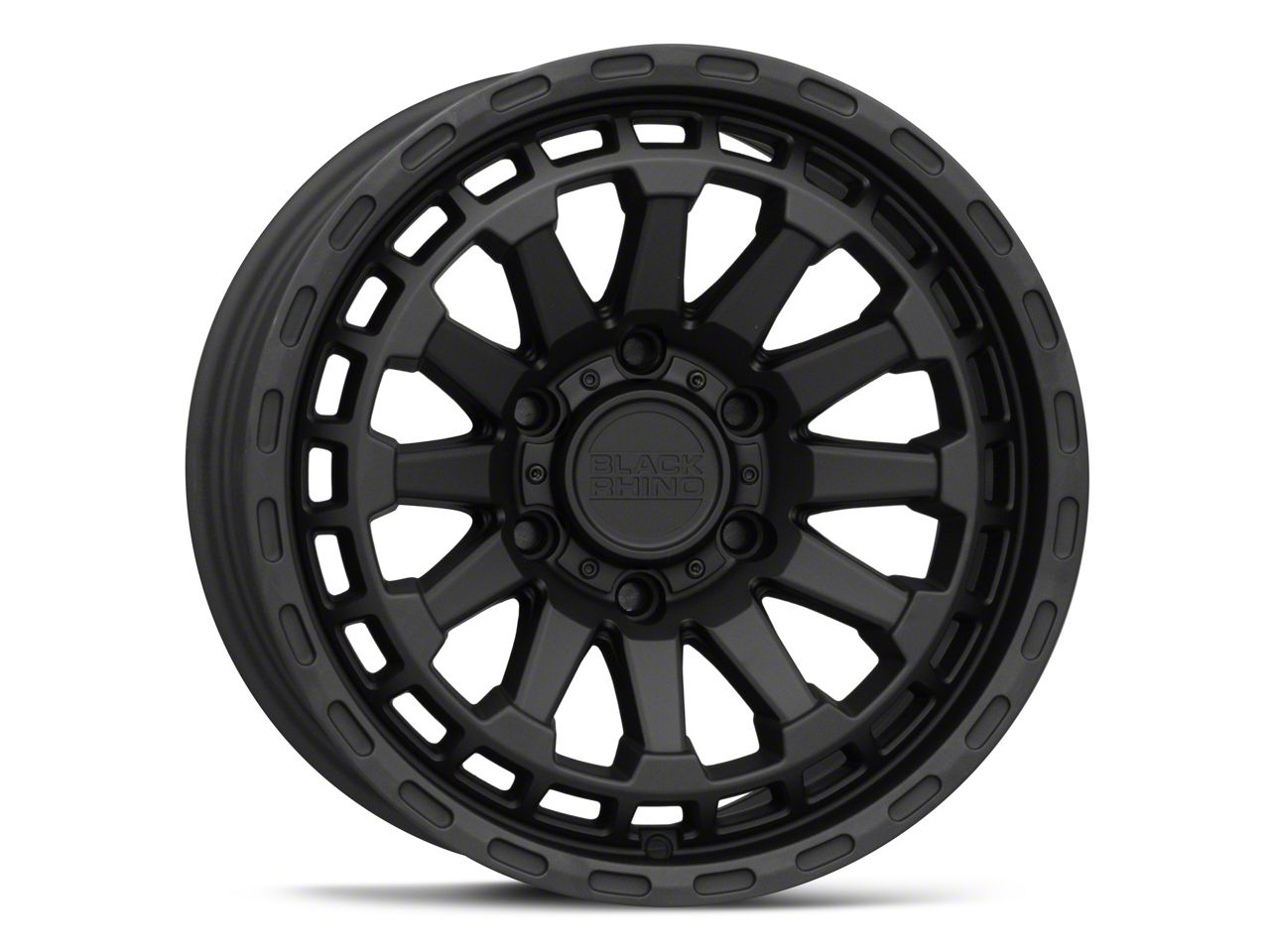 Black Rhino Frontier Raid Matte Black 6-Lug Wheel; 17x8.5; 0mm