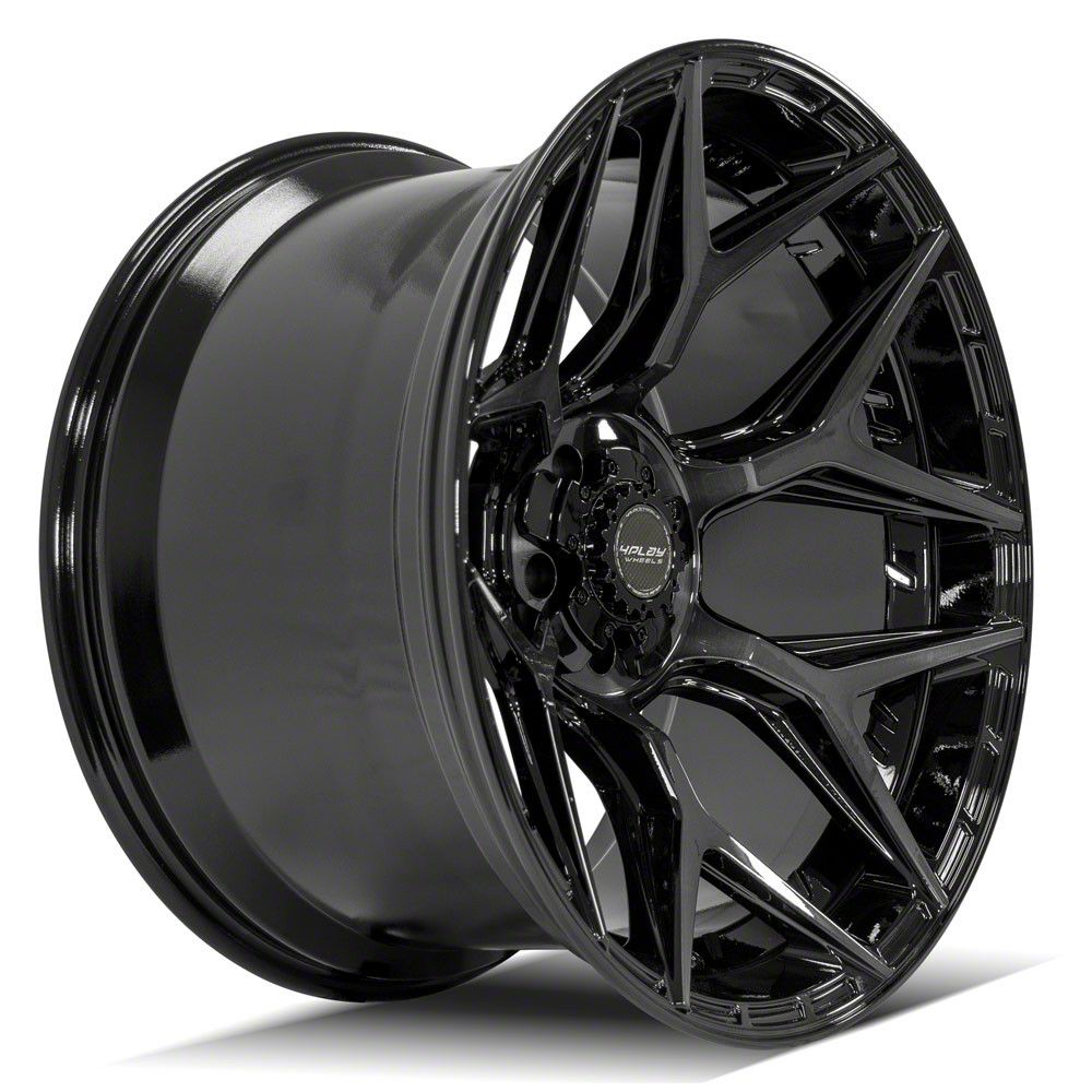 逆輸入 Gloss 4P06 Wrangler Jeep 4Play Black Wheel Face Brushed with ヴァイスシュヴァルツ