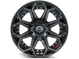 4Play 4P83 Brushed Black Wheel; 20x9; 0mm Offset (20-26 Jeep Gladiator JT)