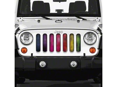 Grille Insert; Pixelation (07-18 Jeep Wrangler JK)