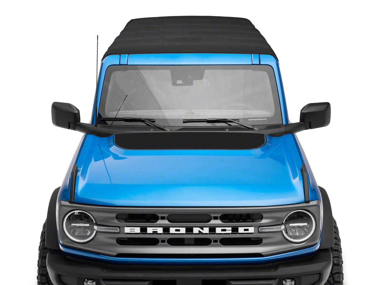 Matte Black Hood Vinyl Graphic Decal For Ford Bronco Sport (2021-2024) - Oracal