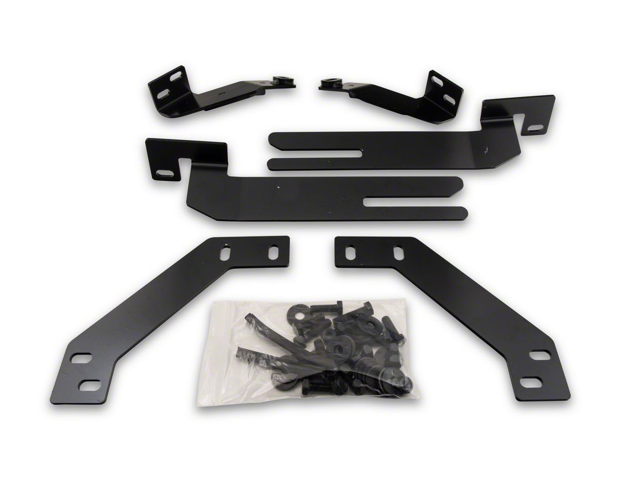 Barricade Bronco 3-Inch Bull Bar with Skid Plate; Black FB13801