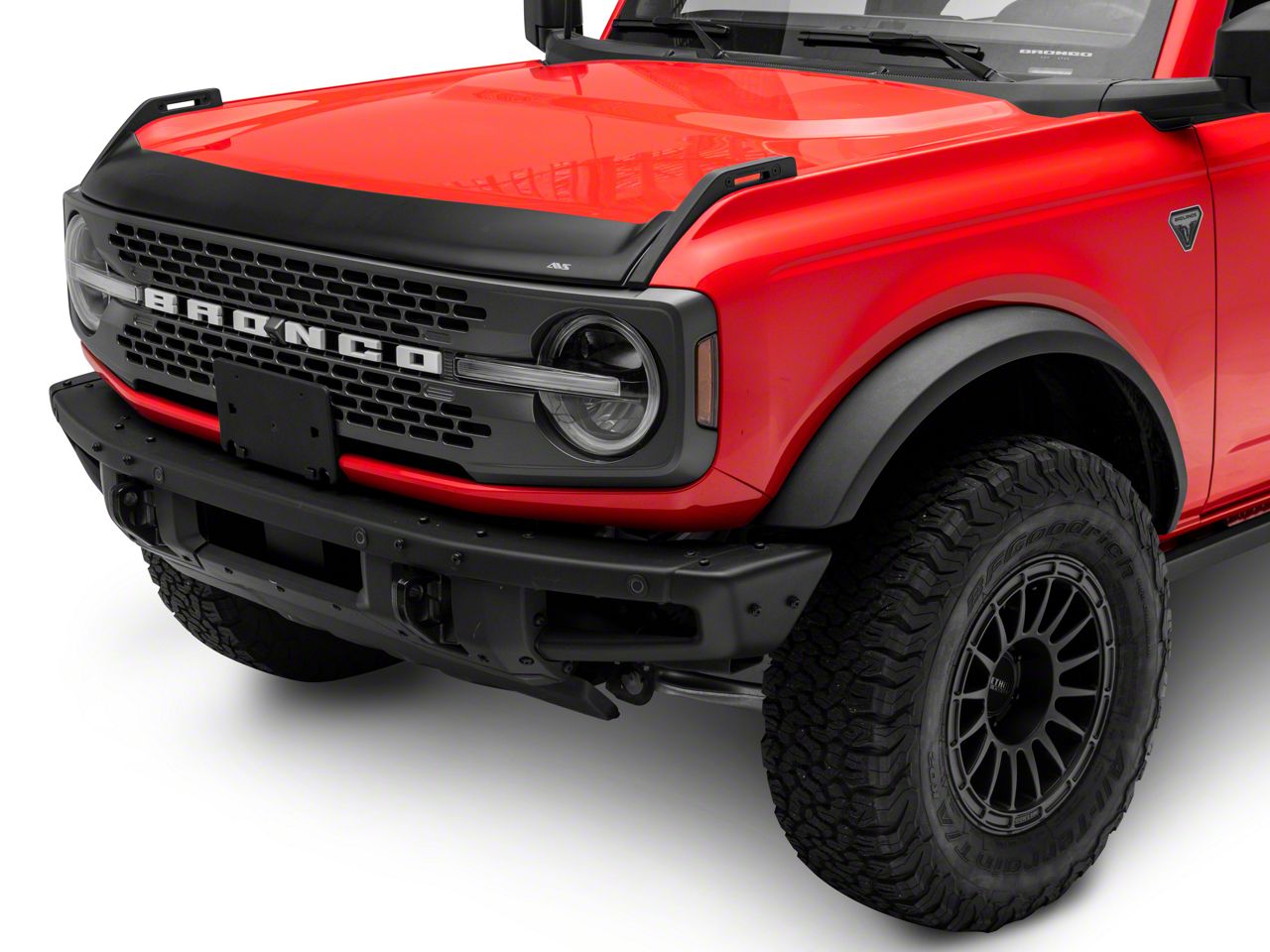 Bronco Aeroskin Hood Protector; Matte Black (21-25 Bronco