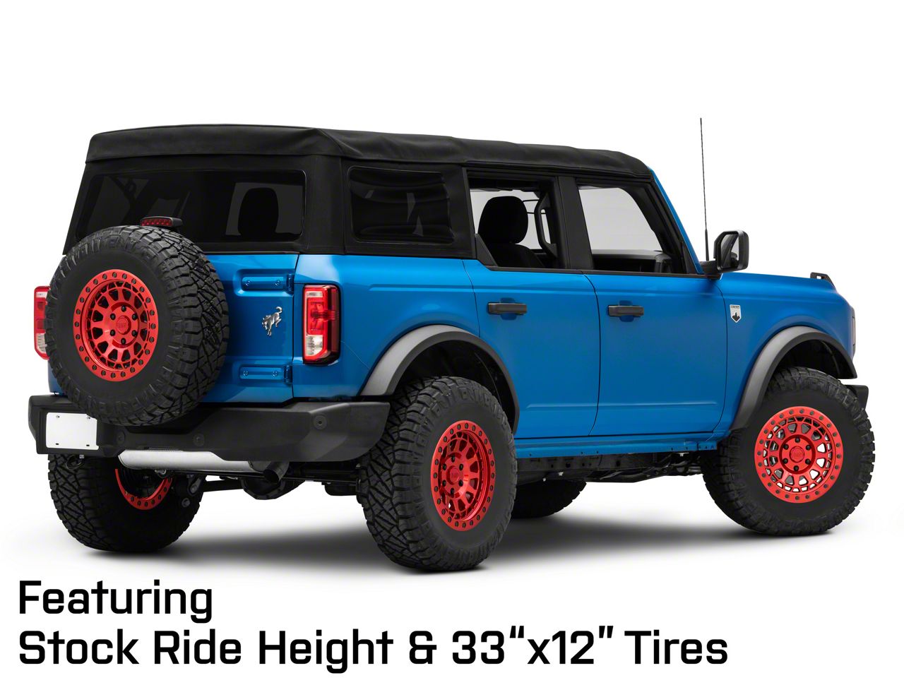 Black Rhino Bronco Primm Candy Red with Black Bolts 6-Lug