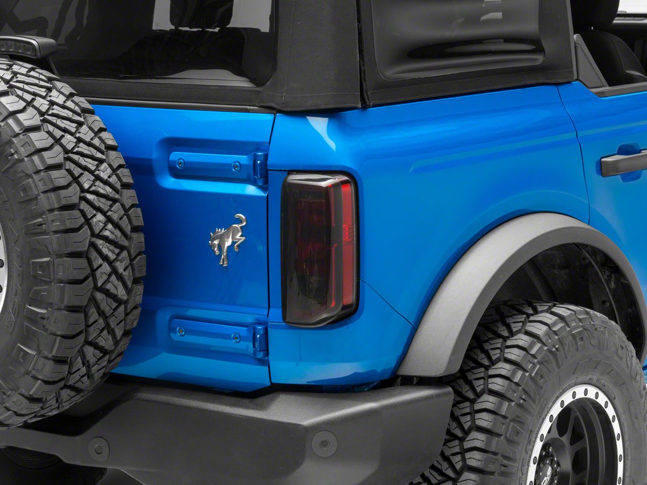 thumbnail image 2 of Jecar Smoked Black Rear Taillight Lamp Cover Trim Bezels For Ford Bronco Sport 2021 2022 2023+ 2 of 5