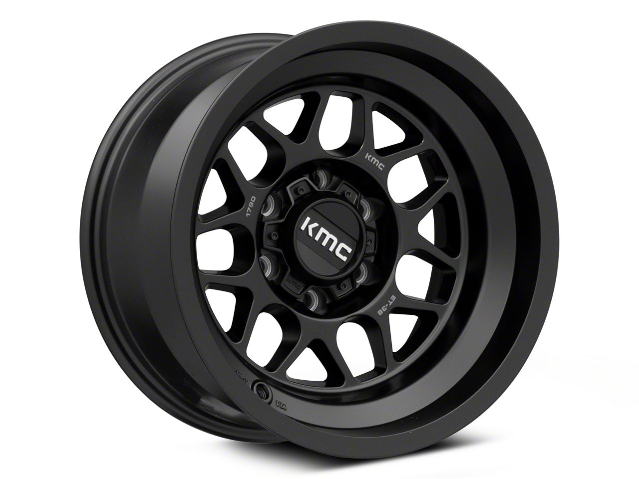 KMC Bronco Terra Satin Black 6-Lug Wheel; 17x9; -38mm Offset