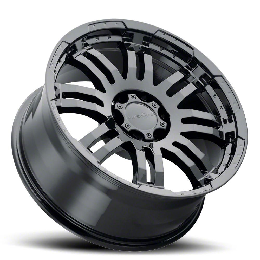 Vision Wheel Tacoma Warrior Gloss Black 6-Lug Wheel; 17x8.5; 25mm