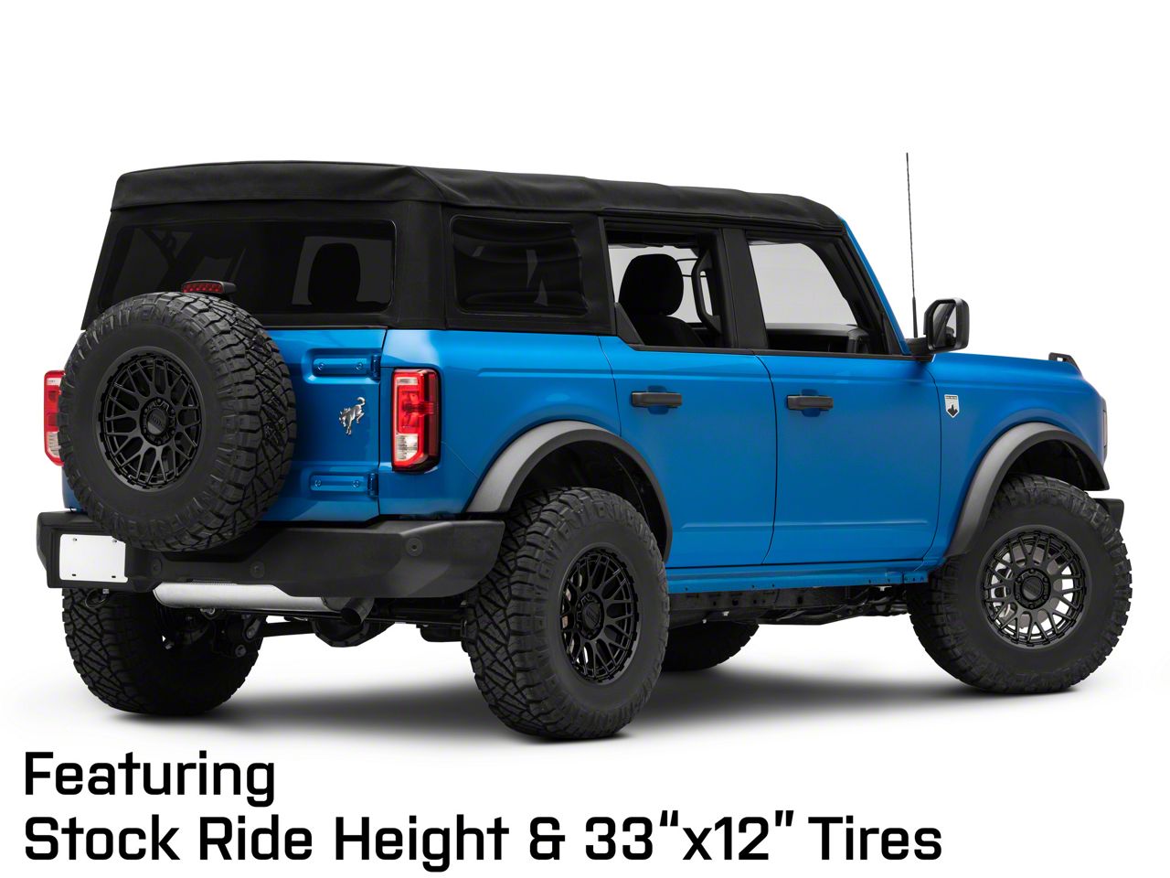 KMC Bronco Technic Satin Black 6-Lug Wheel; 17x8.5; 0mm Offset