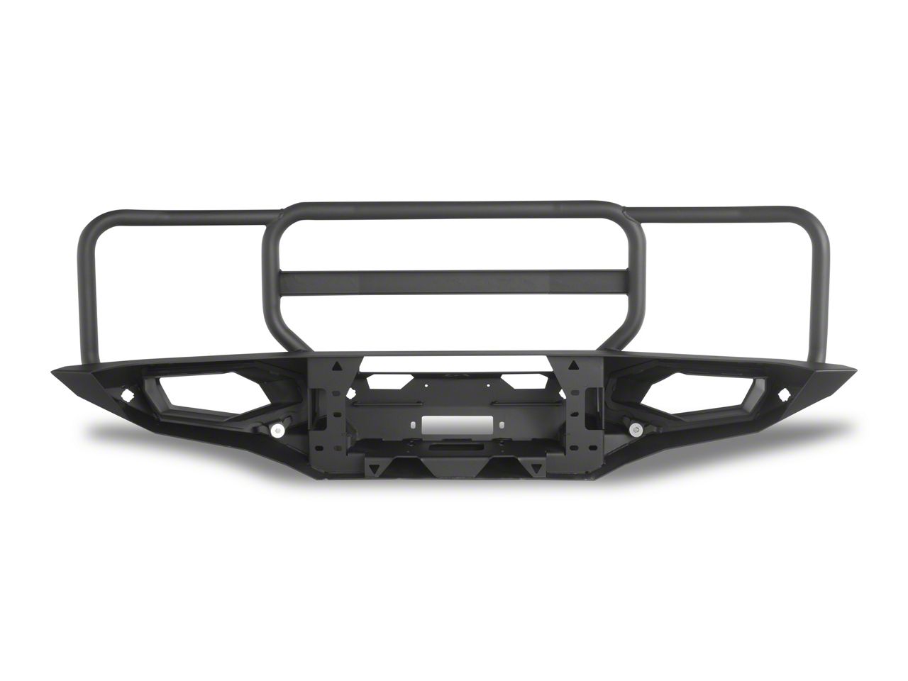 Fab Fours Bronco Matrix Front Bumper with Full Guard; Matte Black