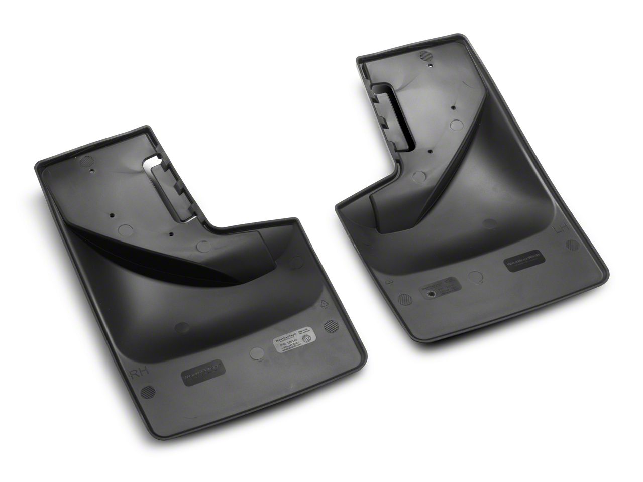 Weathertech Bronco No-Drill Mud Flaps; Front and Rear; Black