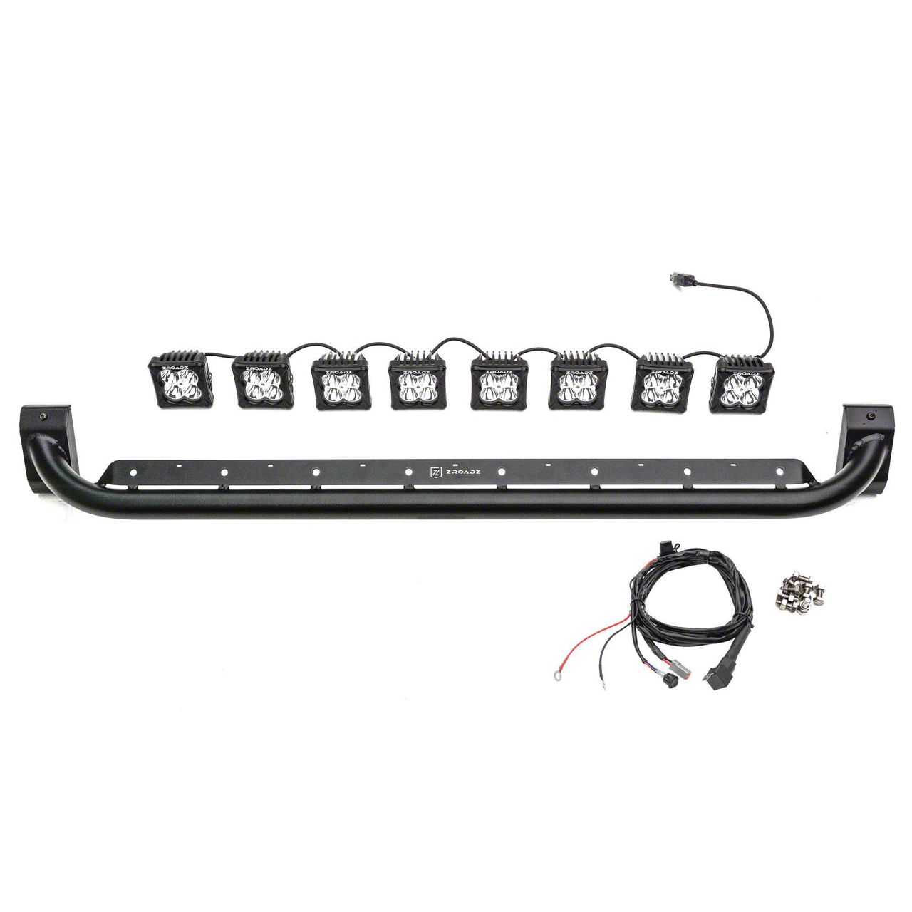 ZRoadz Bronco Eight 3-Inch White LED Pod Lights with Tubular
