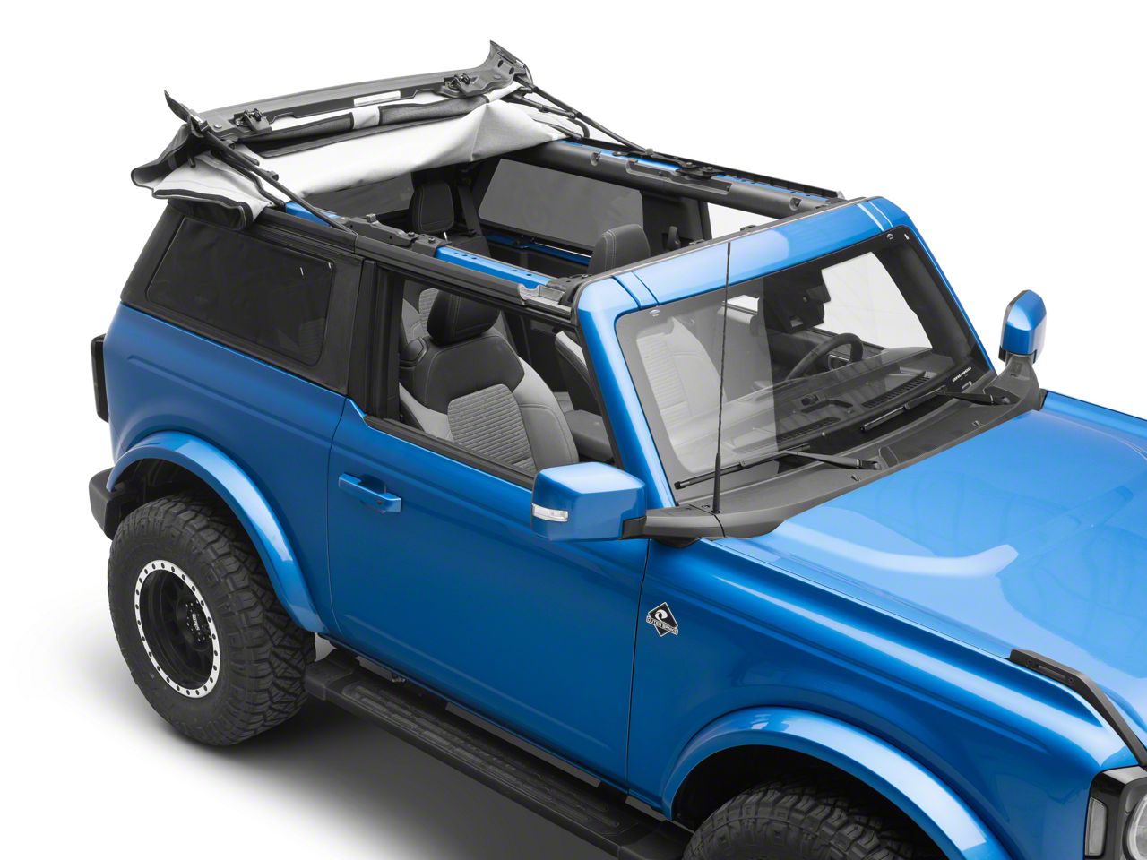 Ford Bronco TrekTop Retractable Soft Top; Black Vinyl VM2DZ