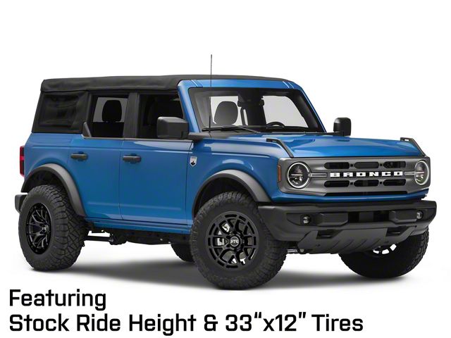 RTR Bronco Tech 6 Satin Black 6-Lug Wheel; 18x9; 0mm Offset RTR Bronco Tech 6 Satin Black 6-Lug Wheel; 18x9; 0mm Offset