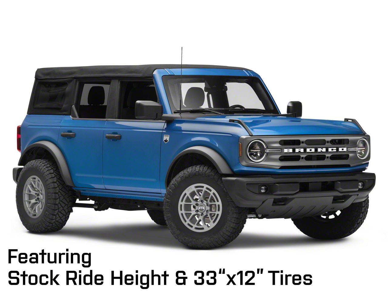RTR Bronco Tech 6 Satin Charcoal 6-Lug Wheel; 17x9; 30mm
