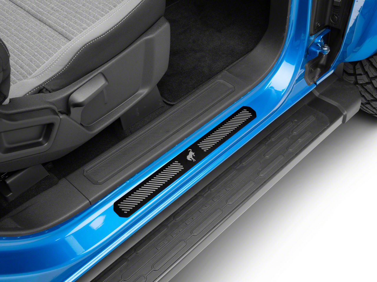 For Ford Bronco Steel Car Accessories Door Sill Protector Scuff Plate