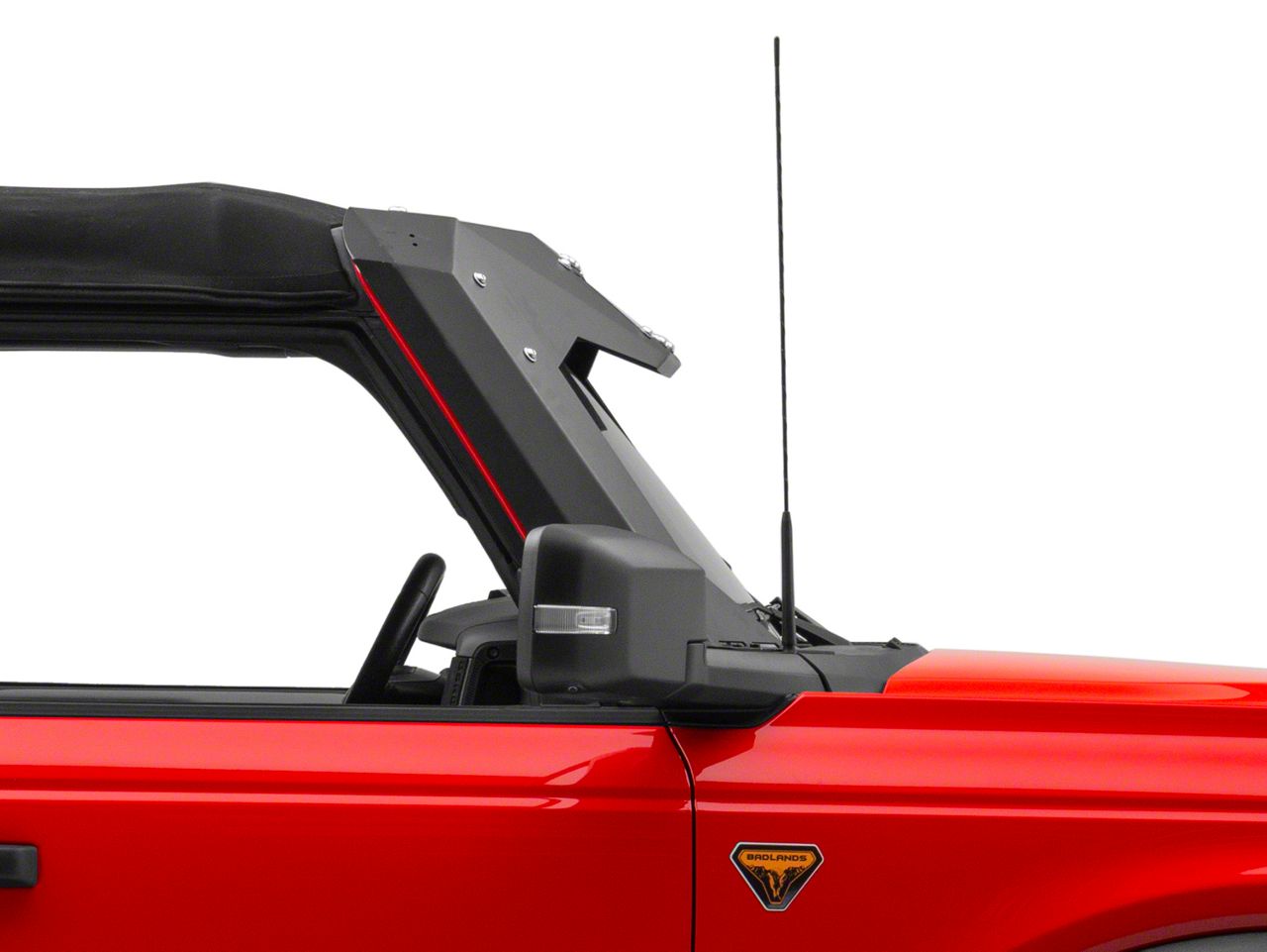 Fab Fours Bronco ViCowl Windshield Protector; Matte Black Fab Fours Bronco ViCowl Windshield Protector; Matte Black