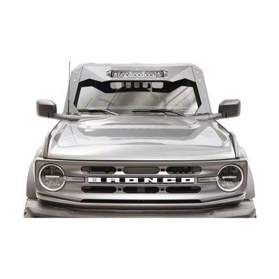 Fab Fours Bronco ViCowl Windshield Protector; Bare Steel