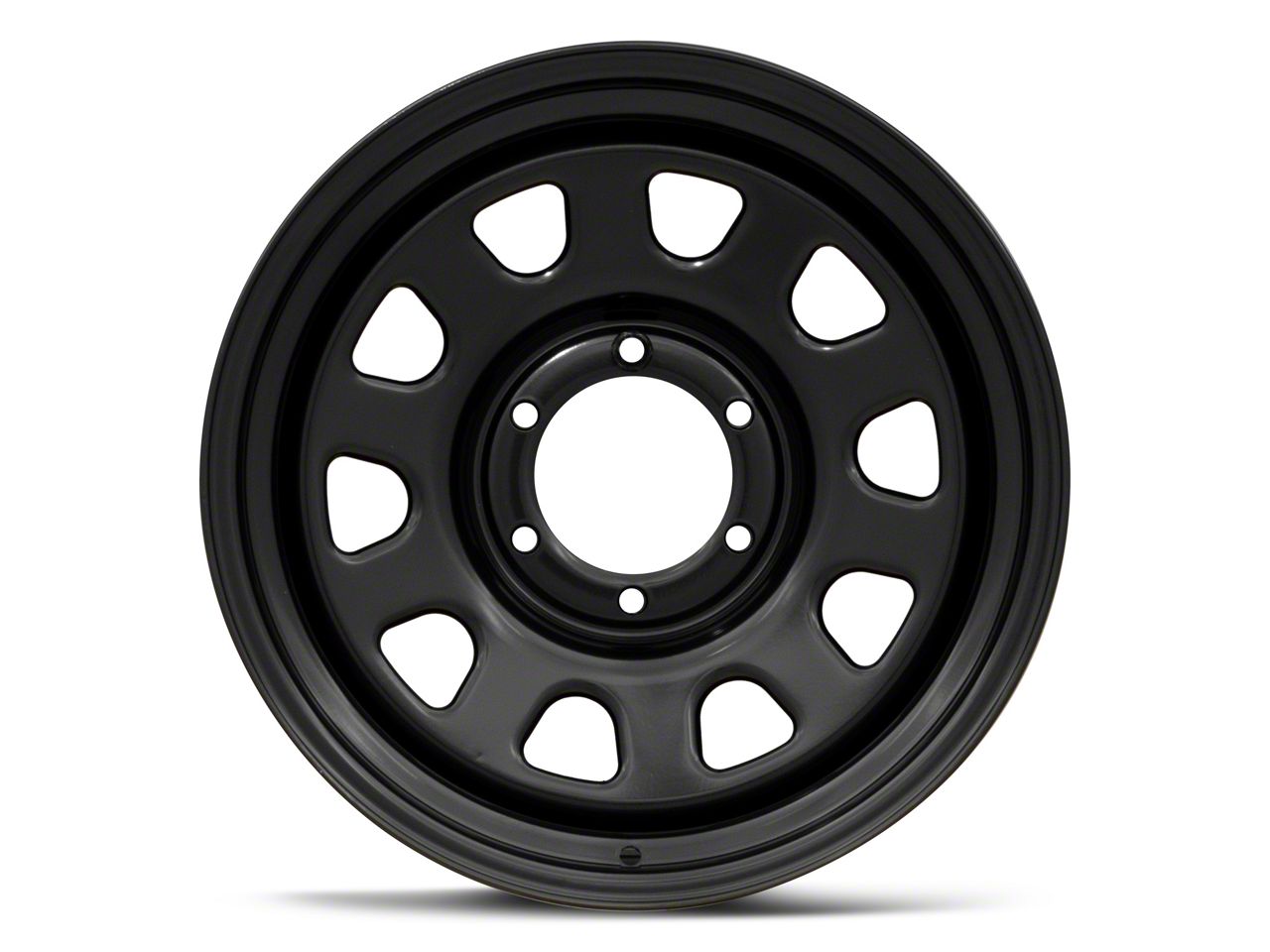Rough Country Bronco Steel Gloss Black 6-Lug Wheel; 17x9