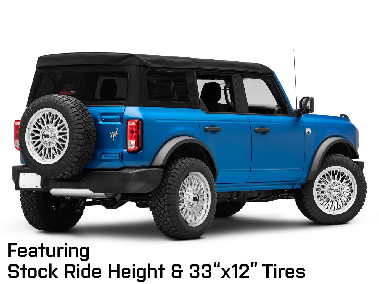 Moto Metal Bronco Stinger Chrome 6-Lug Wheel; 20x9; 18mm