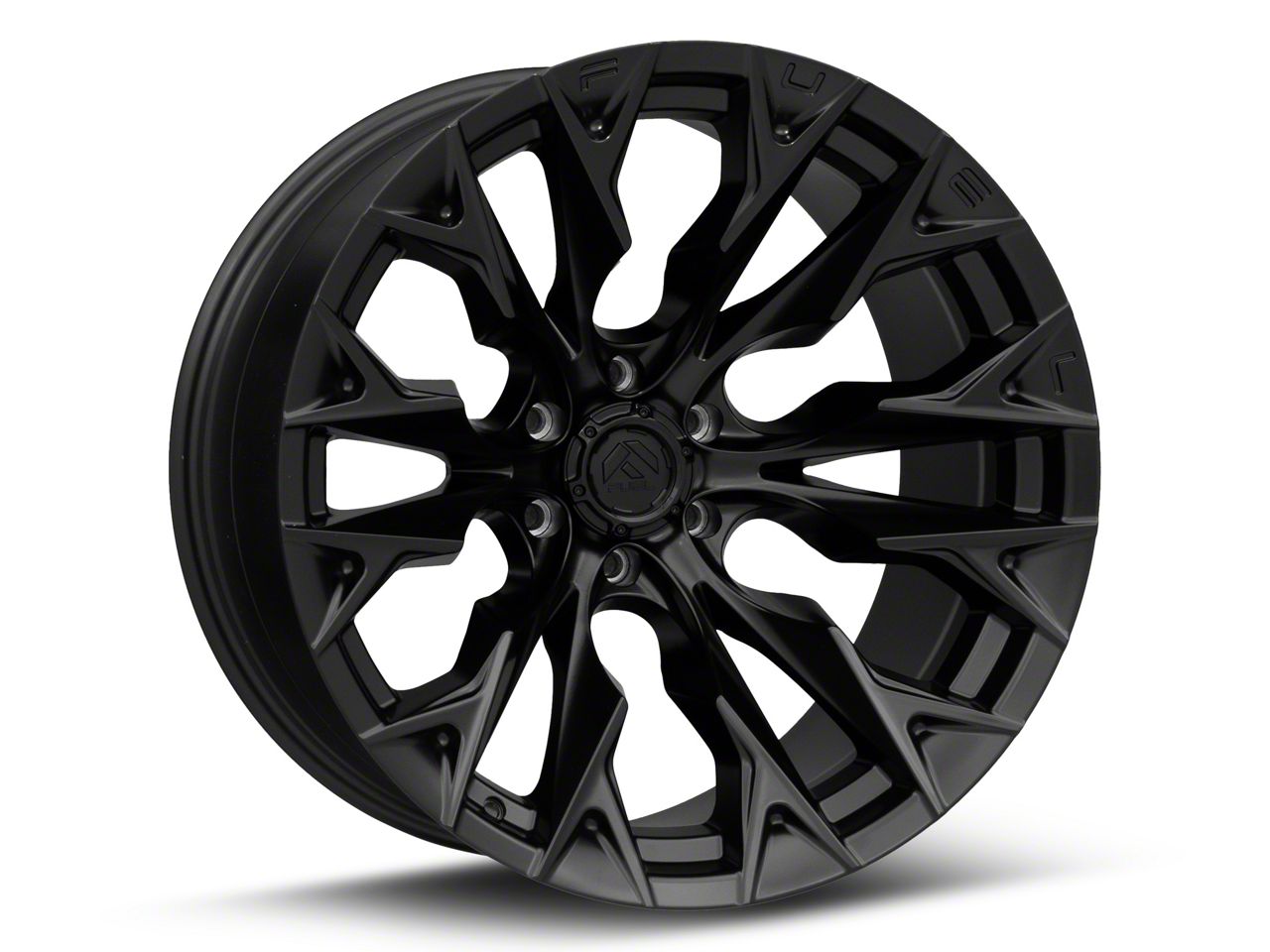 Fuel Wheels Bronco Flame Blackout 6-Lug Wheel; 22x10; -18mm