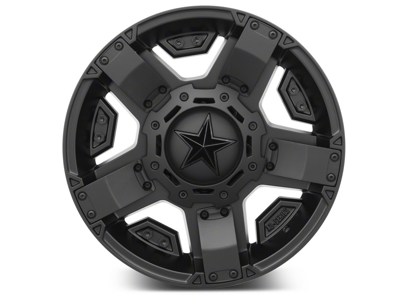 XD Bronco Rockstar II Satin Black 6-Lug Wheel; 17x8; 10mm