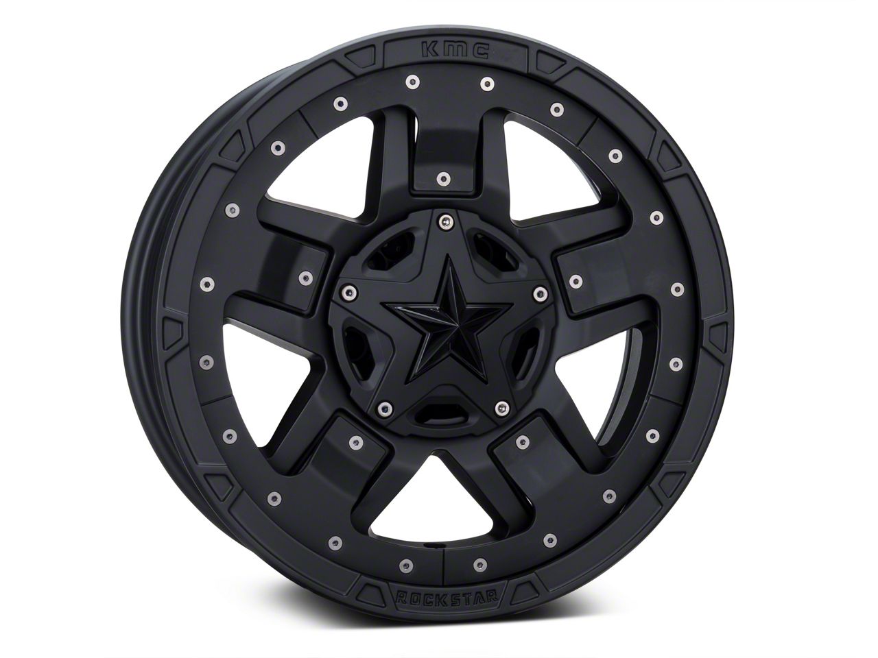 XD Bronco Rockstar III Matte Black 6-Lug Wheel; 17x8; 20mm