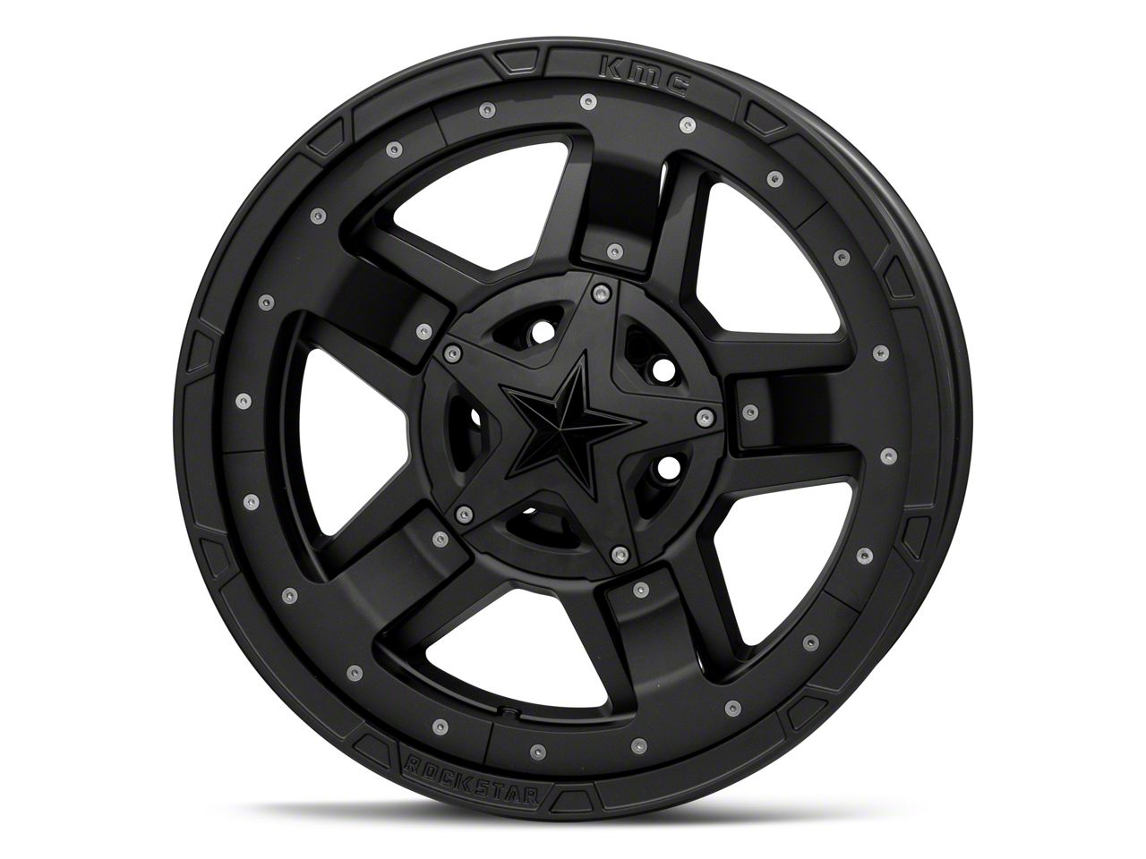 XD Bronco Rockstar III Matte Black 6-Lug Wheel; 20x9; -12mm
