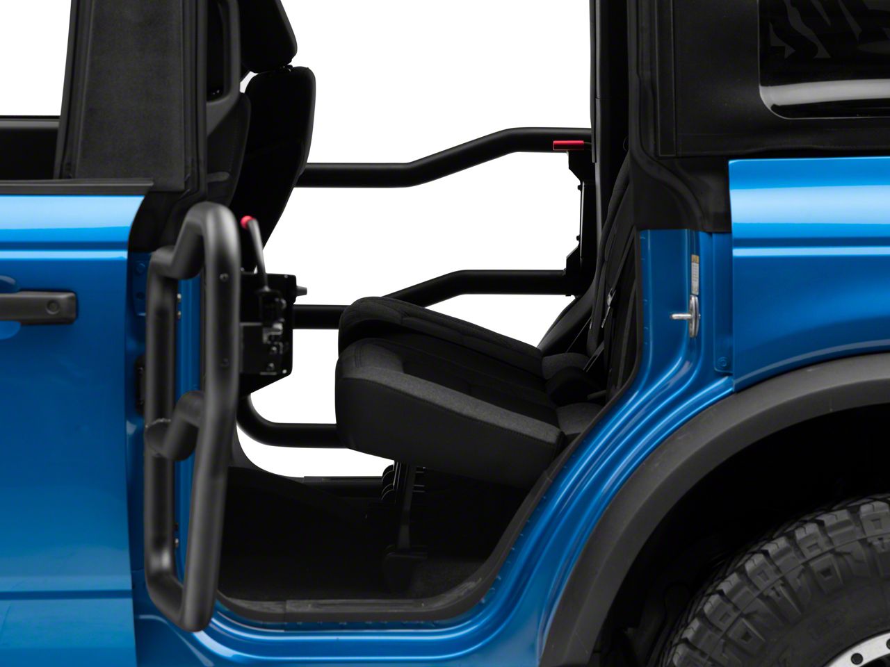 HAVOC OFFROAD Rear Tube Doors For Ford Bronco | Steel, Black, No Drill