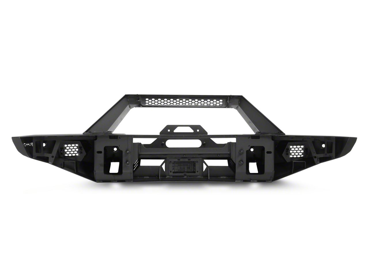 Barricade Bronco HD Plate Style Full Width Front Bumper with Winch