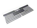Quarter Window American Flag Decals; Matte Black (21-26 Bronco 4-Door w/ Hard Top)