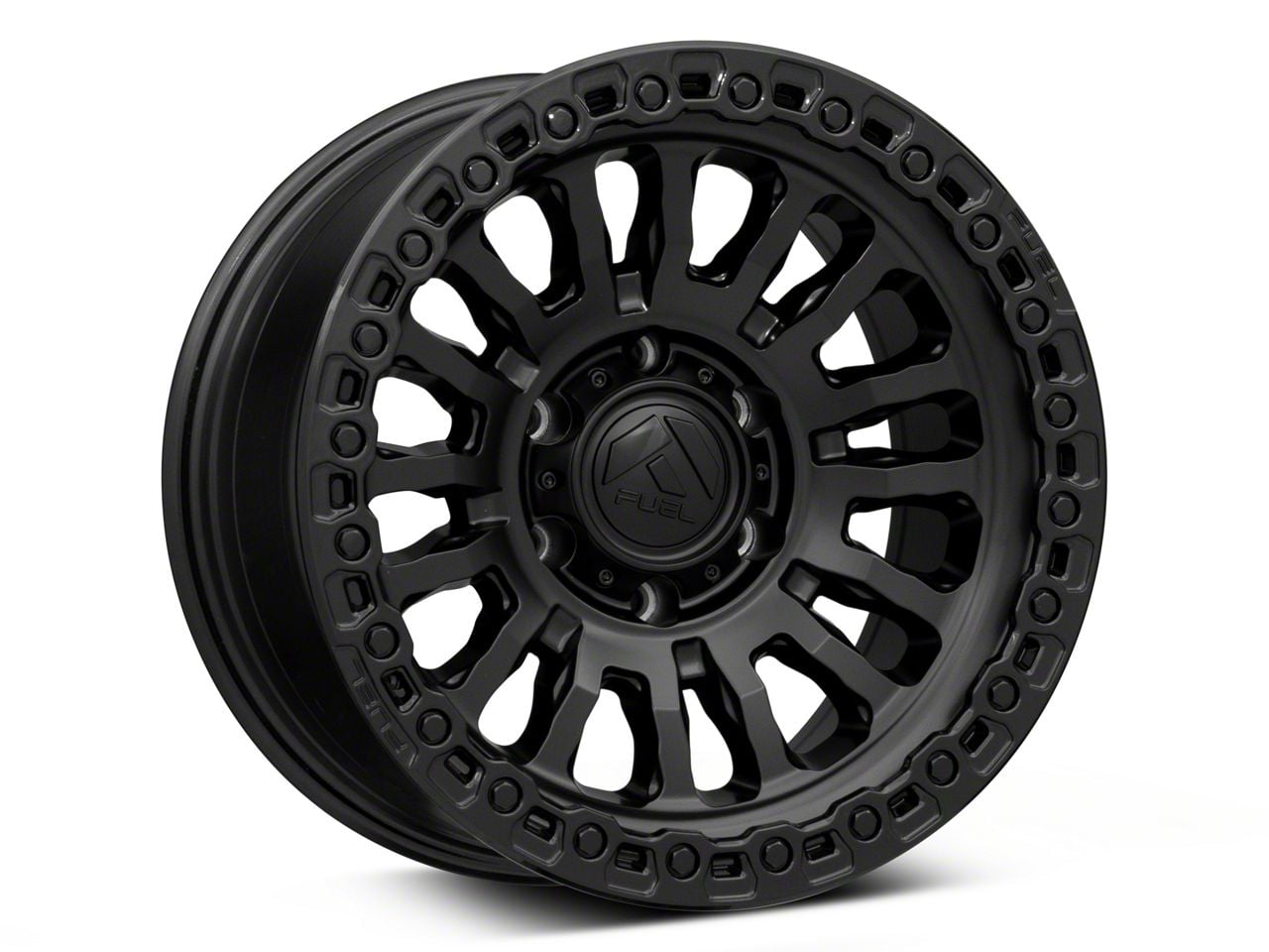 Fuel Wheels Bronco Rincon Matte Black with Gloss Black Lip 6-Lug