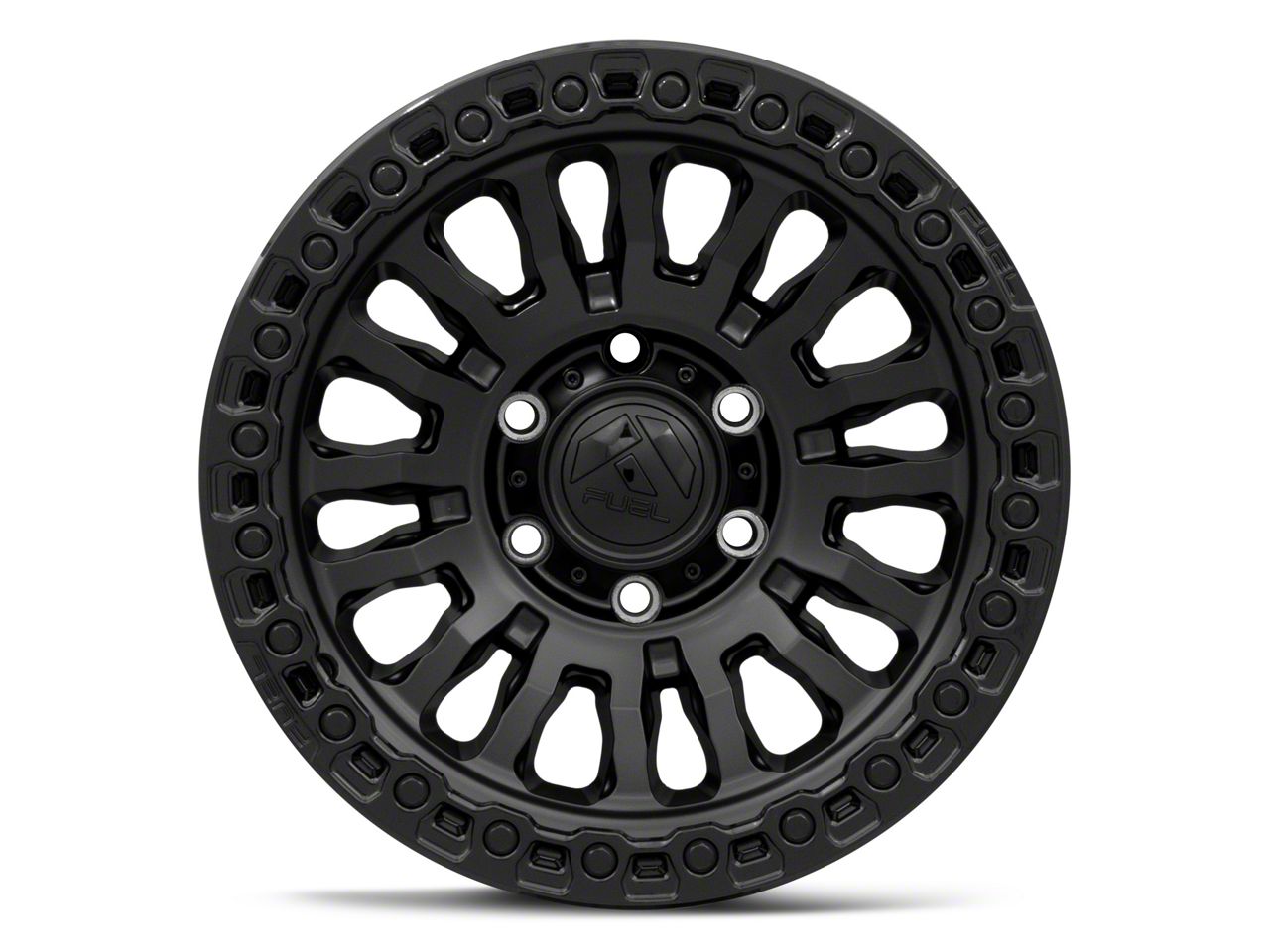 Fuel Wheels Bronco Rincon Matte Black with Gloss Black Lip 6-Lug