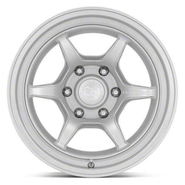 Black Rhino Toyota 4-Runner Shogun Hyper Silver 6-Lug Wheel; 16x8