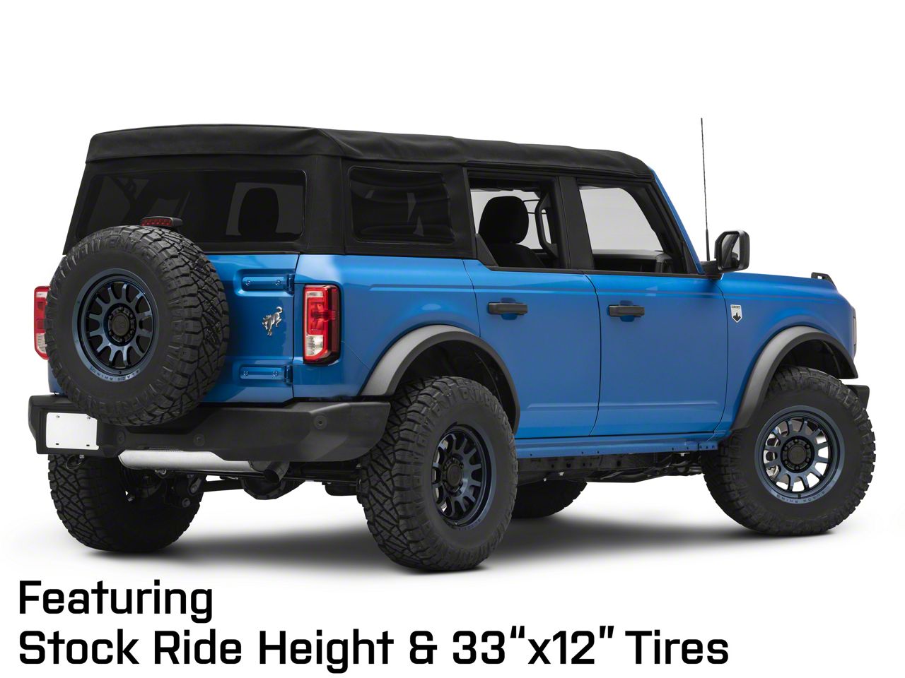 Black Rhino Rapid Midnight Blue 6-Lug Wheel; 0mm Offset (21-25  Bronco, Excluding Raptor)