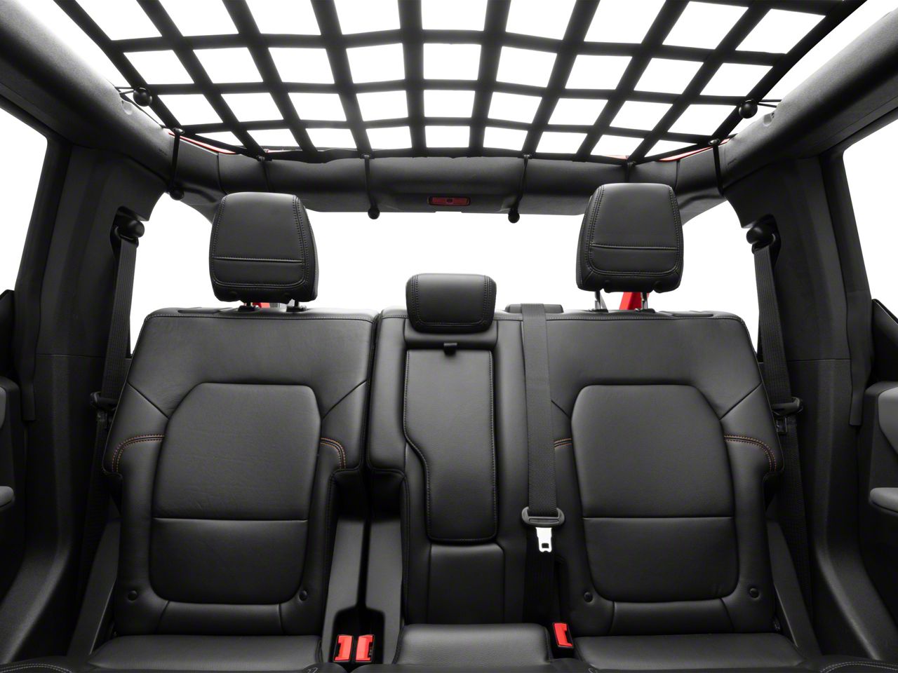 Filet De Rangement Toit – Ford Bronco 4 Portes (2021-2023) – Rouge – Anti-rayure