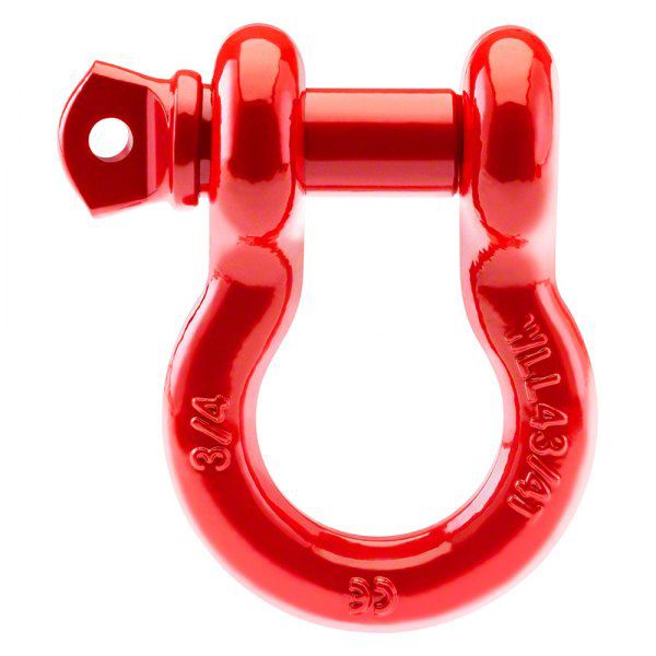 Supreme Suspensions Bronco 3/4-Inch D-Ring Shackle; Red