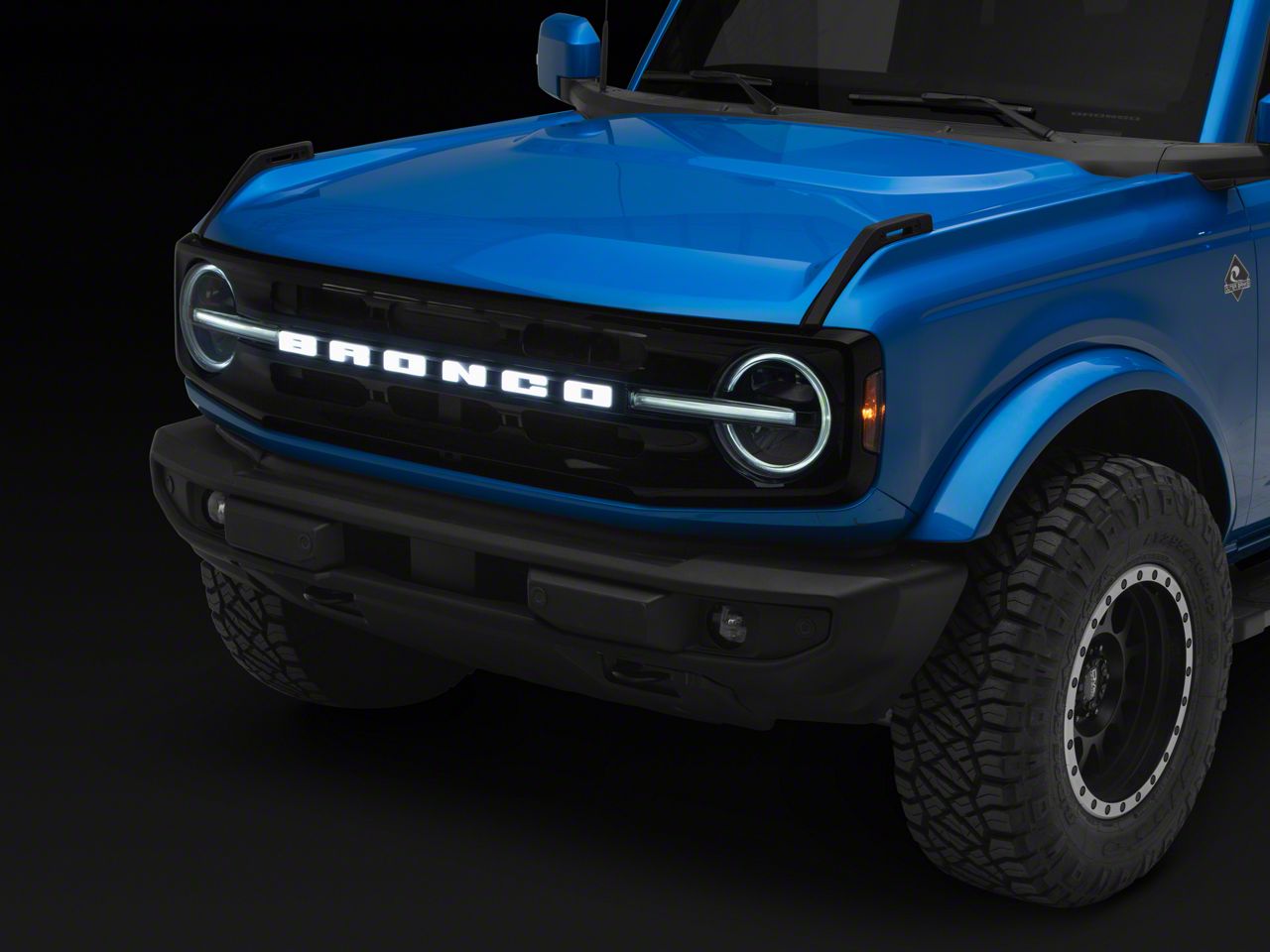 Putco Bronco Luminix LED Grille Emblem 92851 (21-26 Bronco w/o