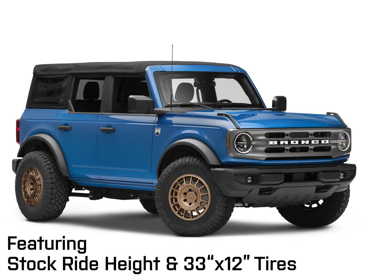 Black Rhino Bronco Voll Matte Bronze 6-Lug Wheel; 17x8.5
