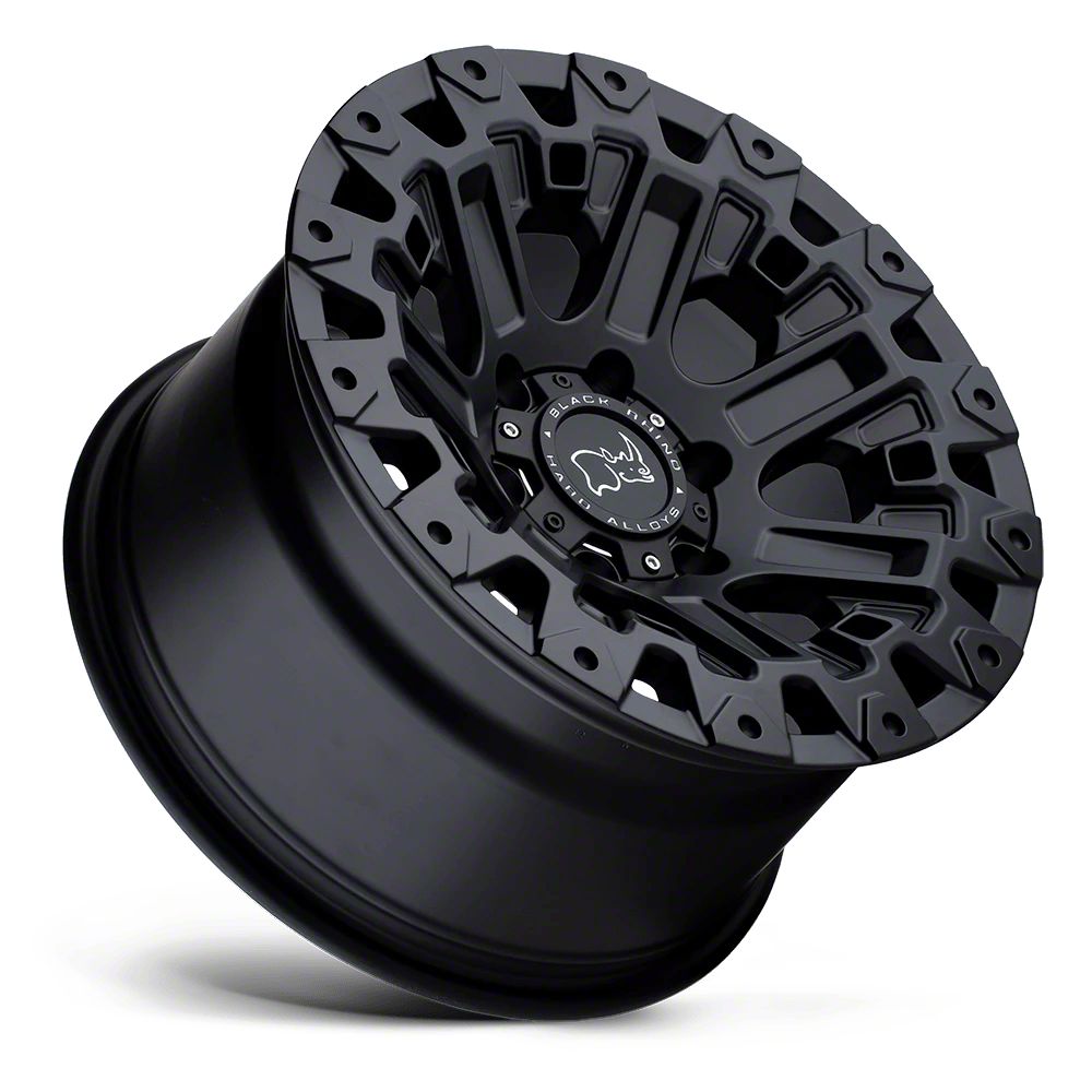 Black Rhino Bronco Ozark Matte Black 6-Lug Wheel; 17x9.5 Black Rhino Bronco Ozark Matte Black 6-Lug Wheel; 17x9.5