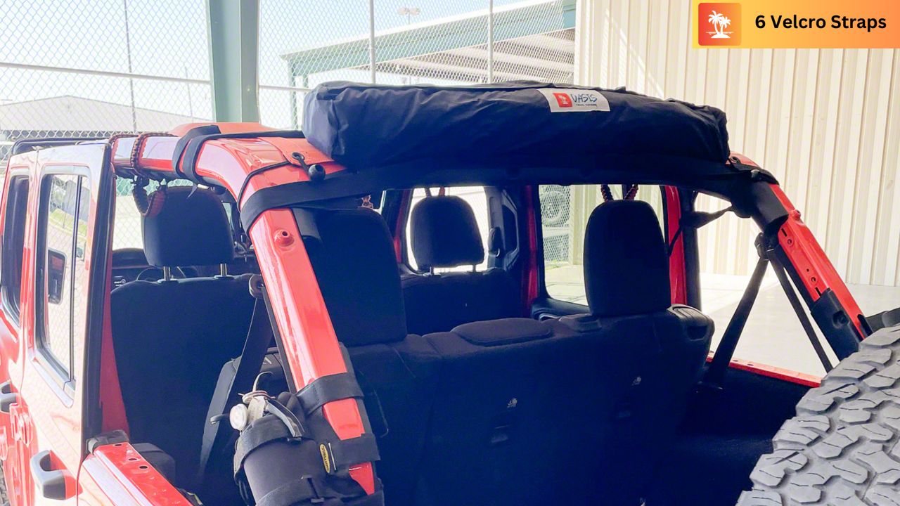 Big Ant Autoafdekking, 100% waterdicht, half dekzeil voor Jeep Wrangler 2 deuren, halve autogarage voor Wrangler CJ, TJ, YJ en JK, Jeep afdekking anti-regen, UV