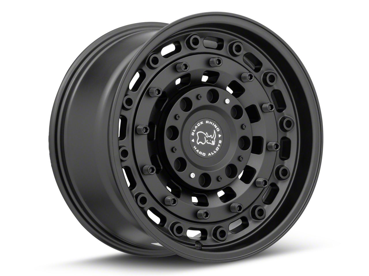 Black Rhino Bronco Arsenal Textured Matte Black 6-Lug Wheel; 18x9