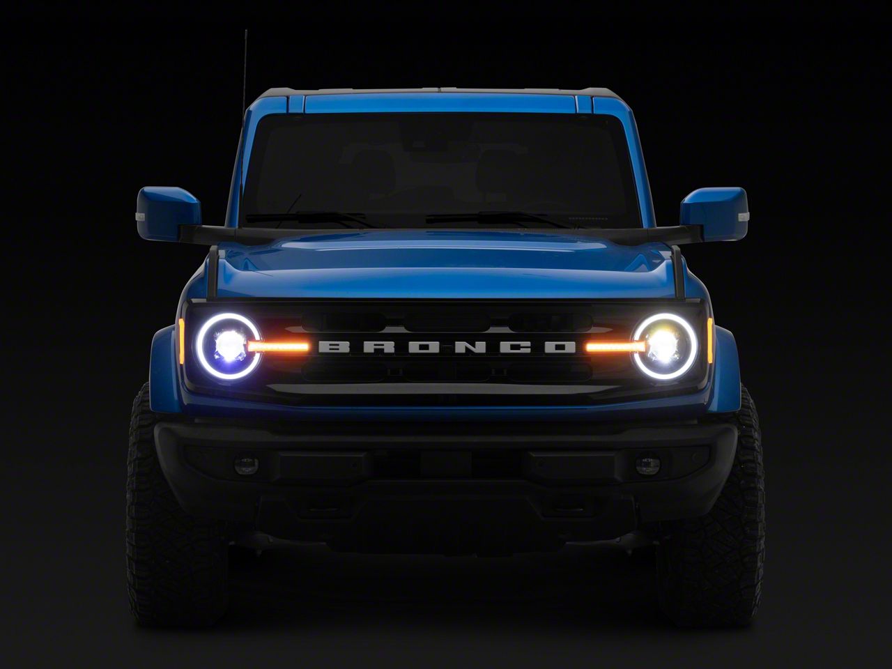 LED Chrome Headlight Assembly For 2021-2023 Ford Bronco Sport – Passenger RH, Factory Style, Non-HALO