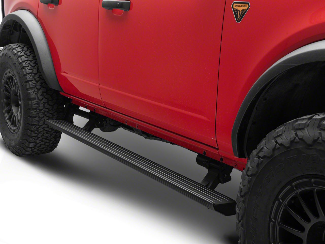 RealTruck Volt Power Running Boards For Ford Bronco 4-Door (2021-2025) – Electric Retractable Steps, Aluminum, Bedliner Coating