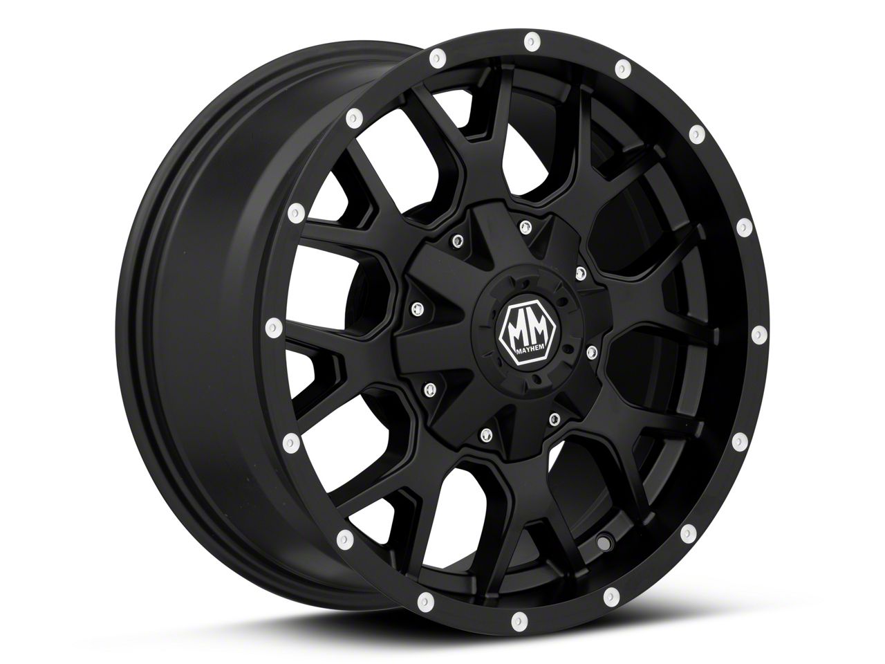 Mayhem Wheels Bronco Warrior Matte Black 6-Lug Wheel; 20x10