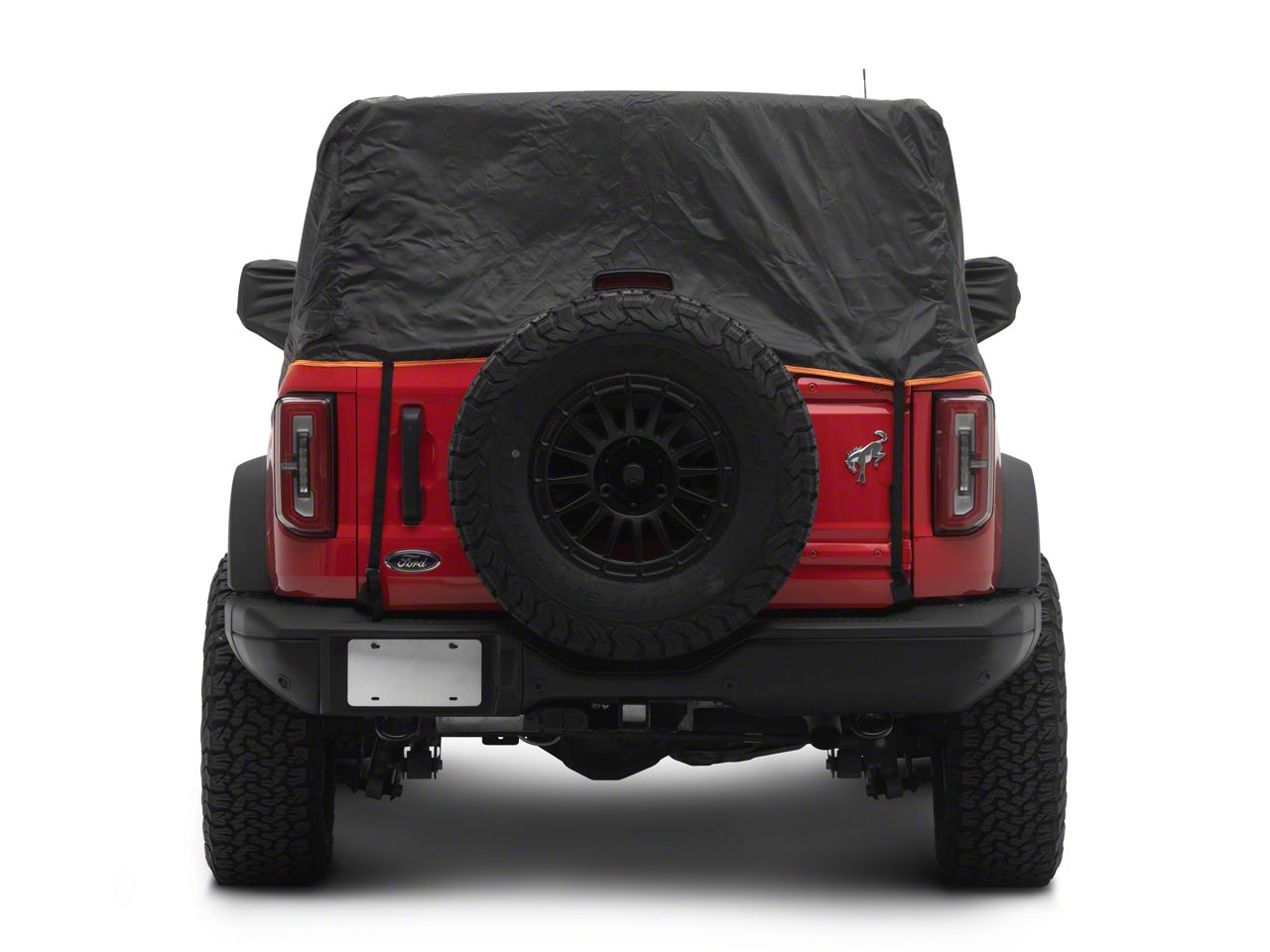 Bronco Weatherproof 420D Oxford Cloth Full Cab Cover; Black with