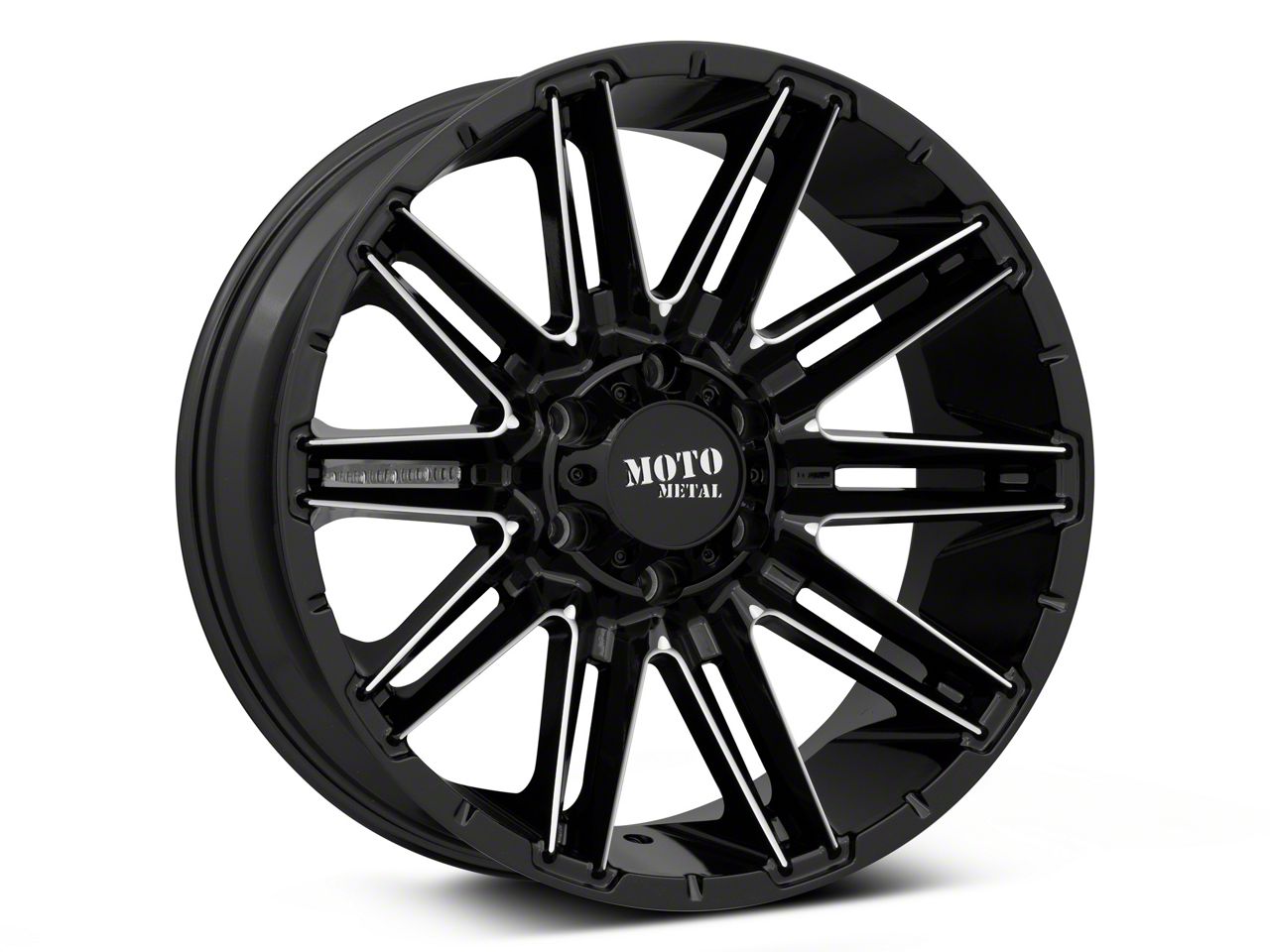Moto Metal Bronco MO998 Kraken Gloss Black Milled 6-Lug Wheel