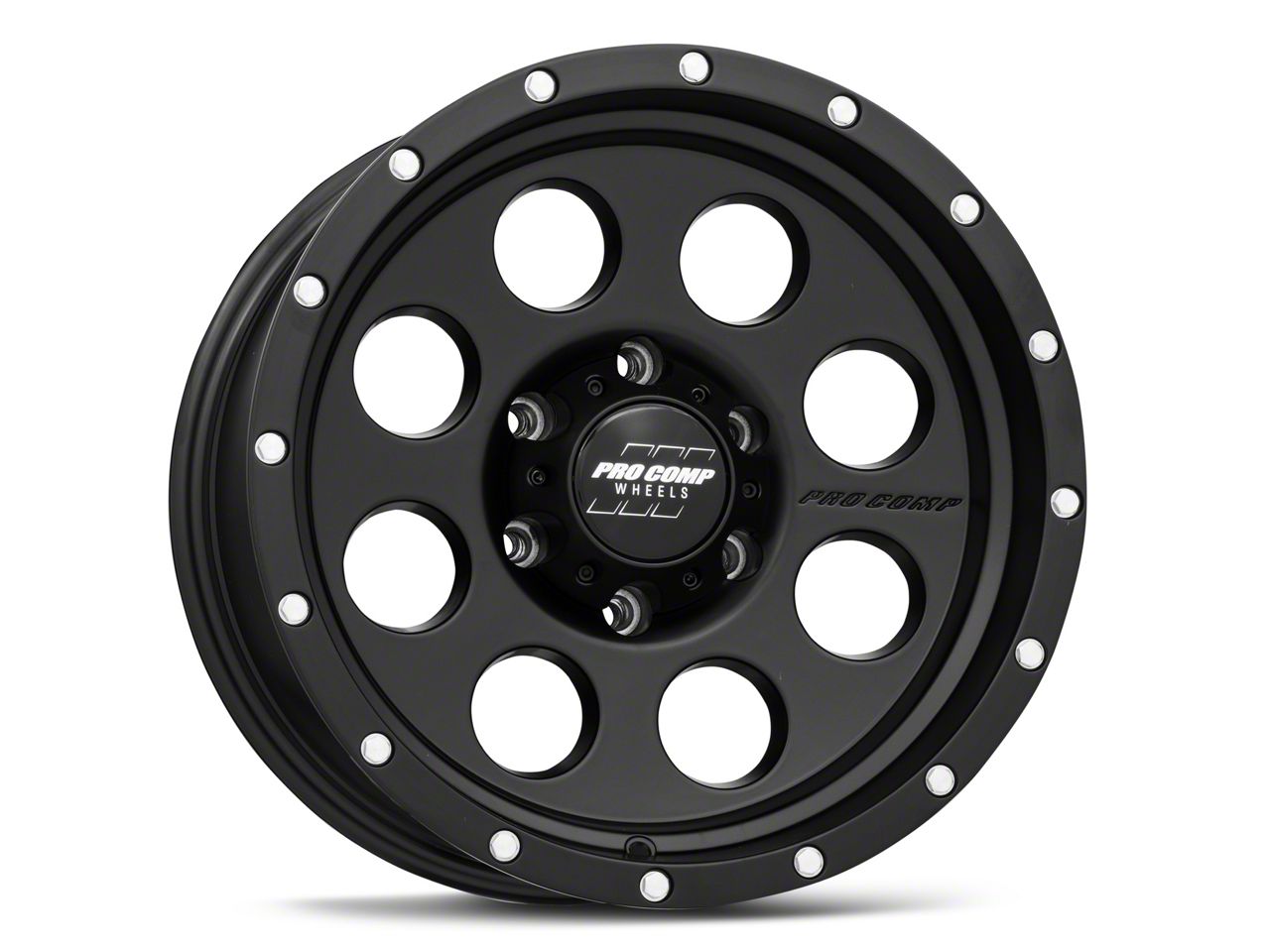 Pro Comp Wheels Bronco Proxy Satin Black 6-Lug Wheel; 17x9